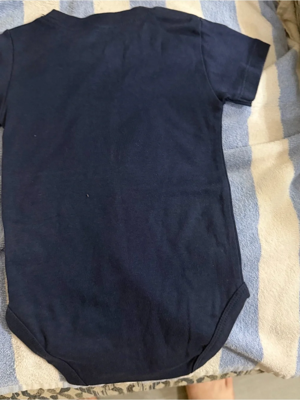 Carter's Size 12 Months Navy 'Captain Adorable' One-Piece
